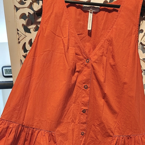 Apiece Apart Rosarito Mini Dress Women Casual Button Down Sleeveless Size Large - Picture 5 of 11